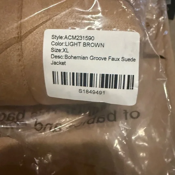 Tan Faux Fur Penny Lane 70s inspired coat Boho - Picture 6 of 6